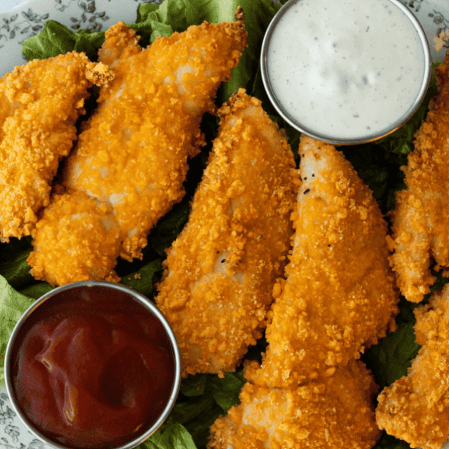 Crunchy Keto Chicken Tenders (no pork rinds!) Story Poster Image