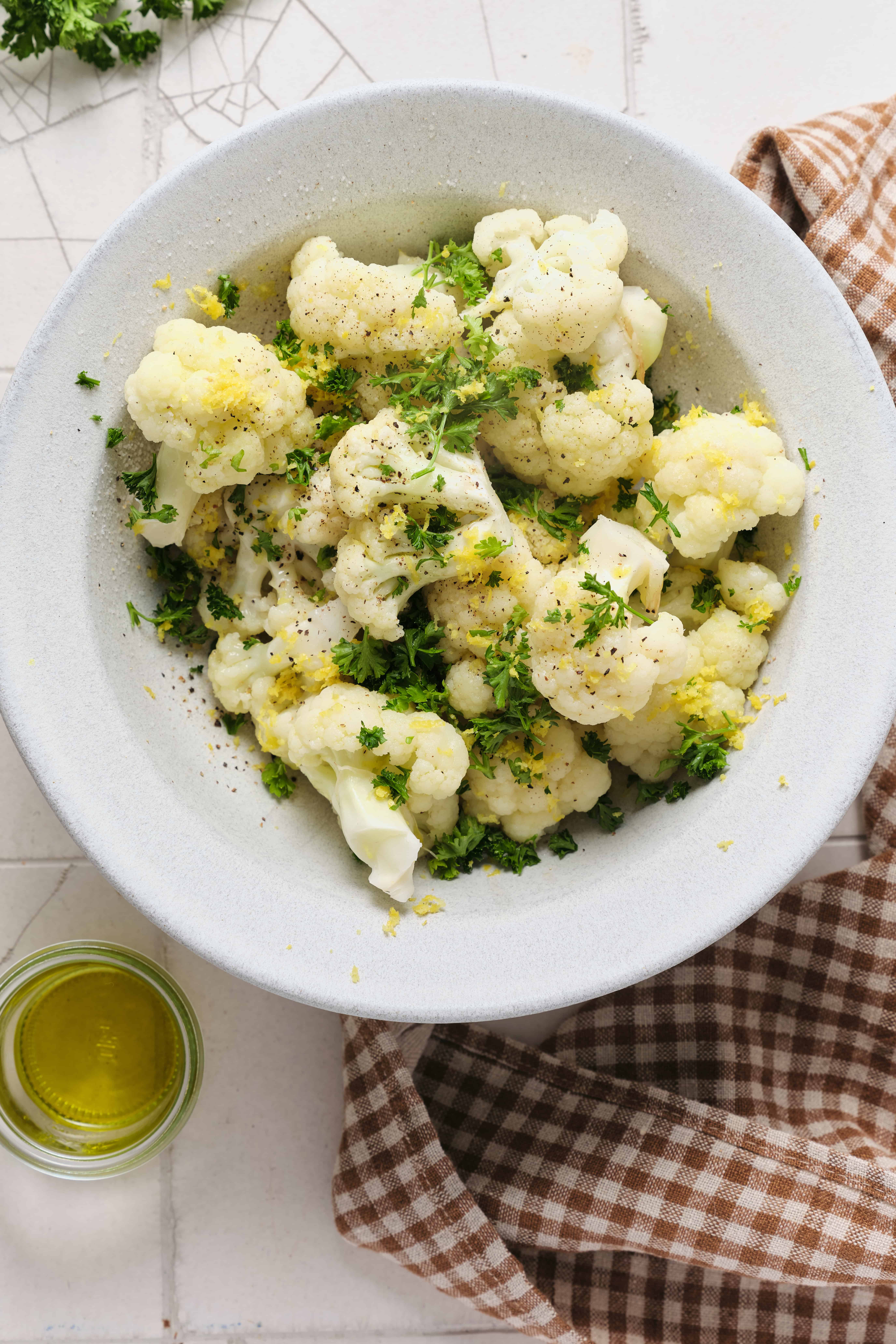 Steamed Cauliflower - pepperporch