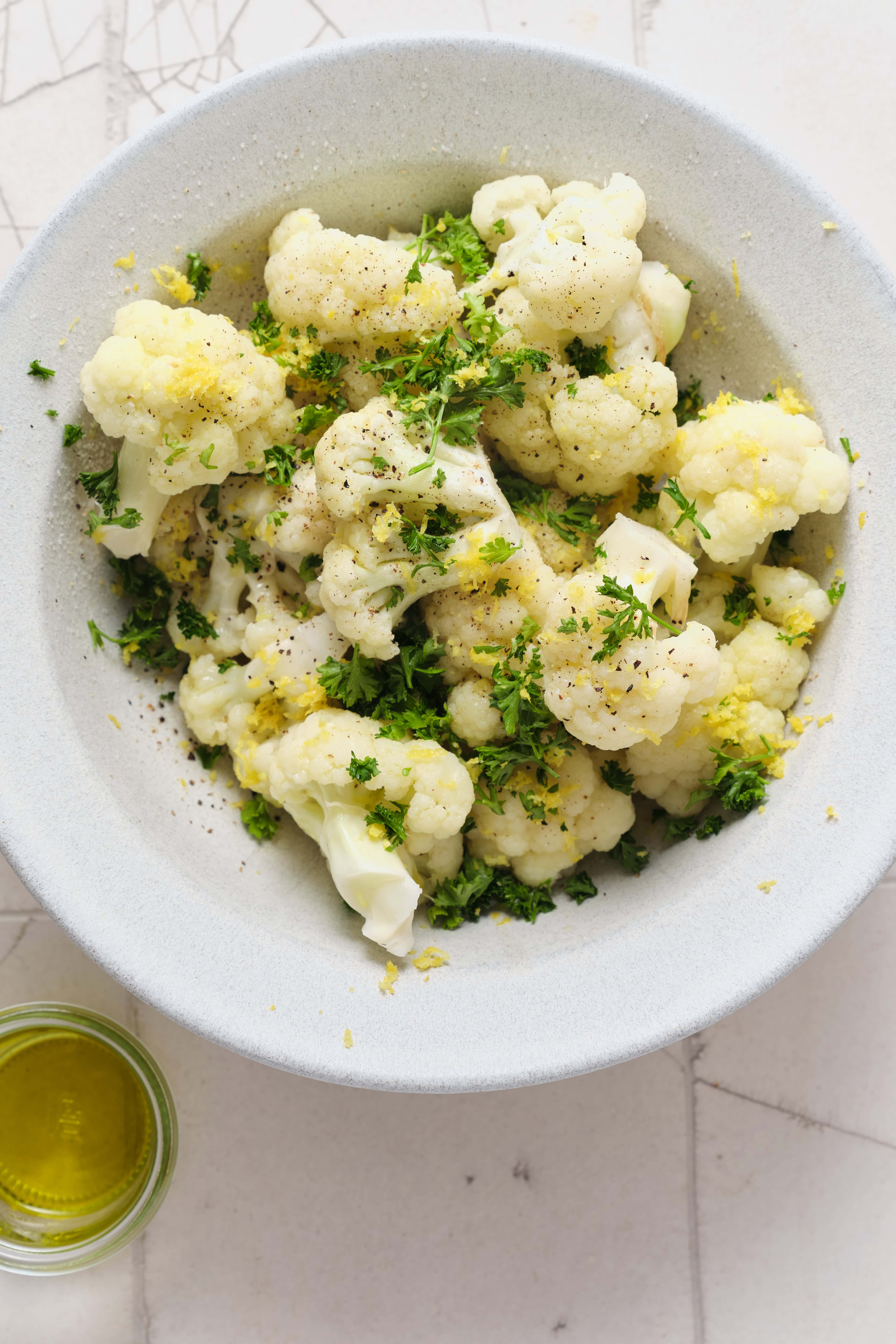 Steamed Cauliflower - pepperporch