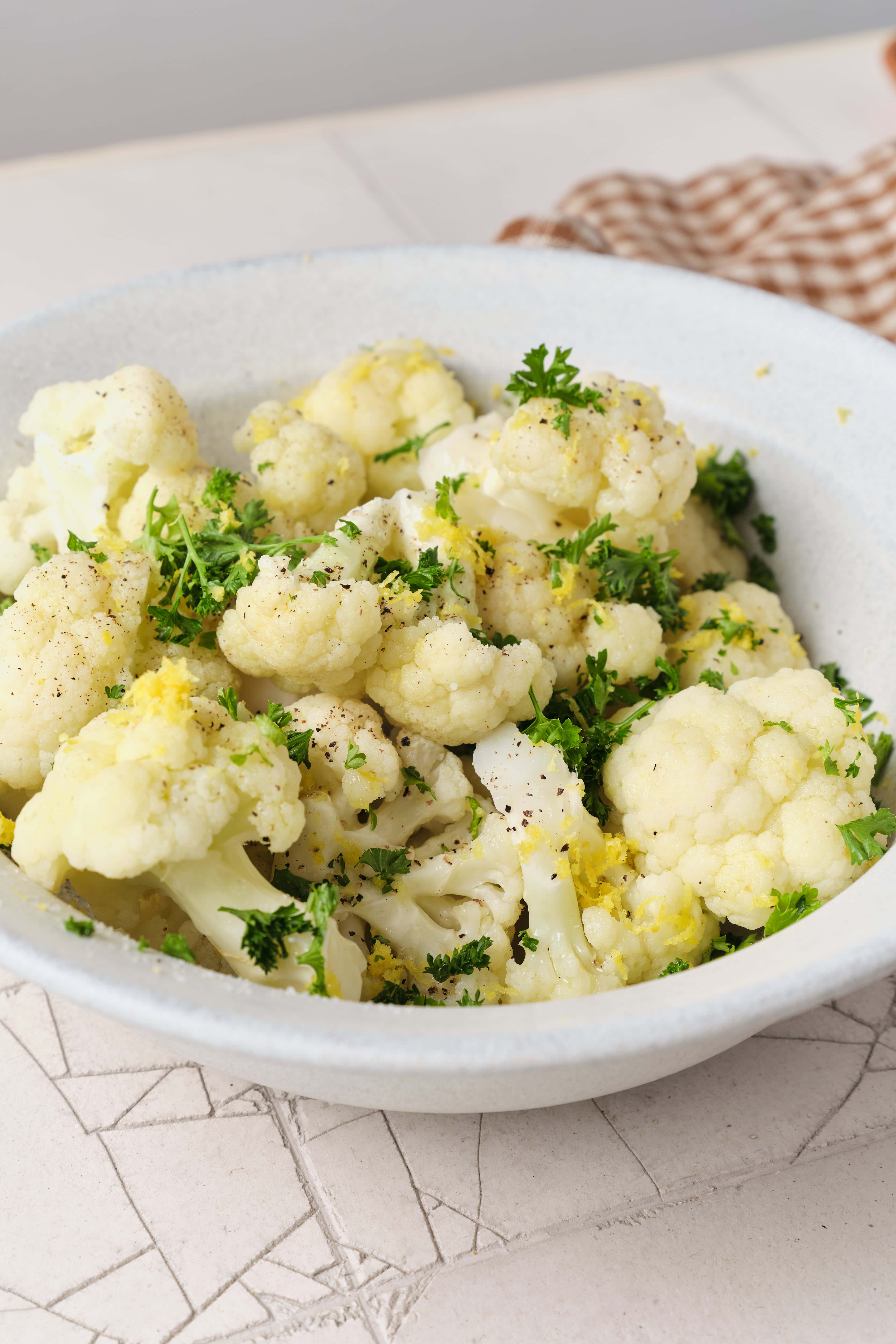 Steamed Cauliflower - pepperporch