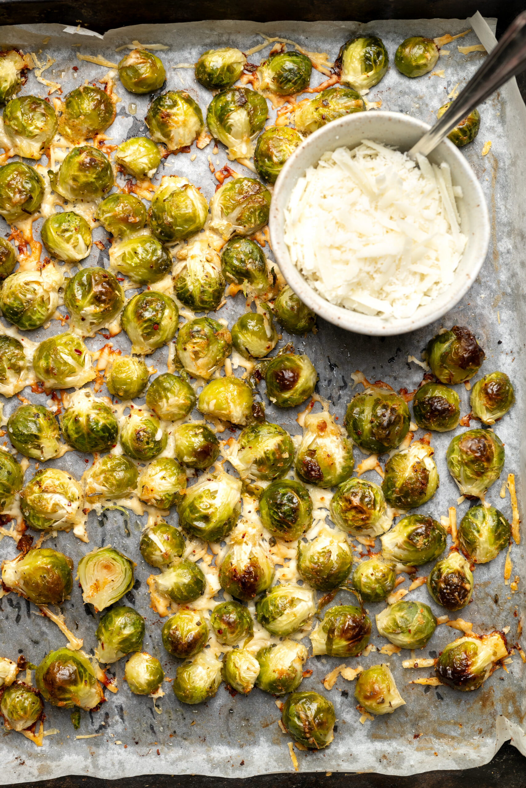 Parmesan Brussels Sprouts - pepperporch