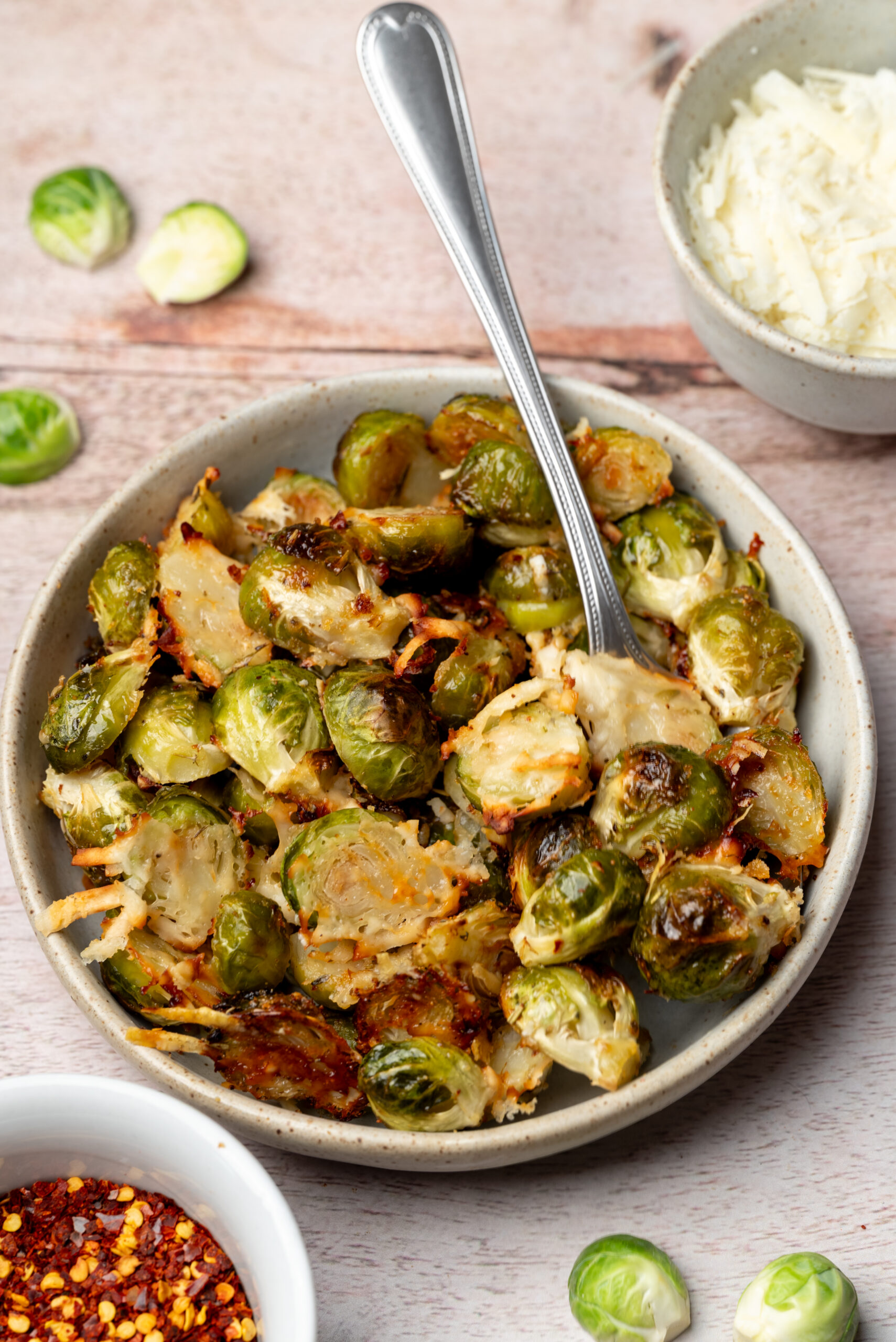 Parmesan Brussels Sprouts - pepperporch