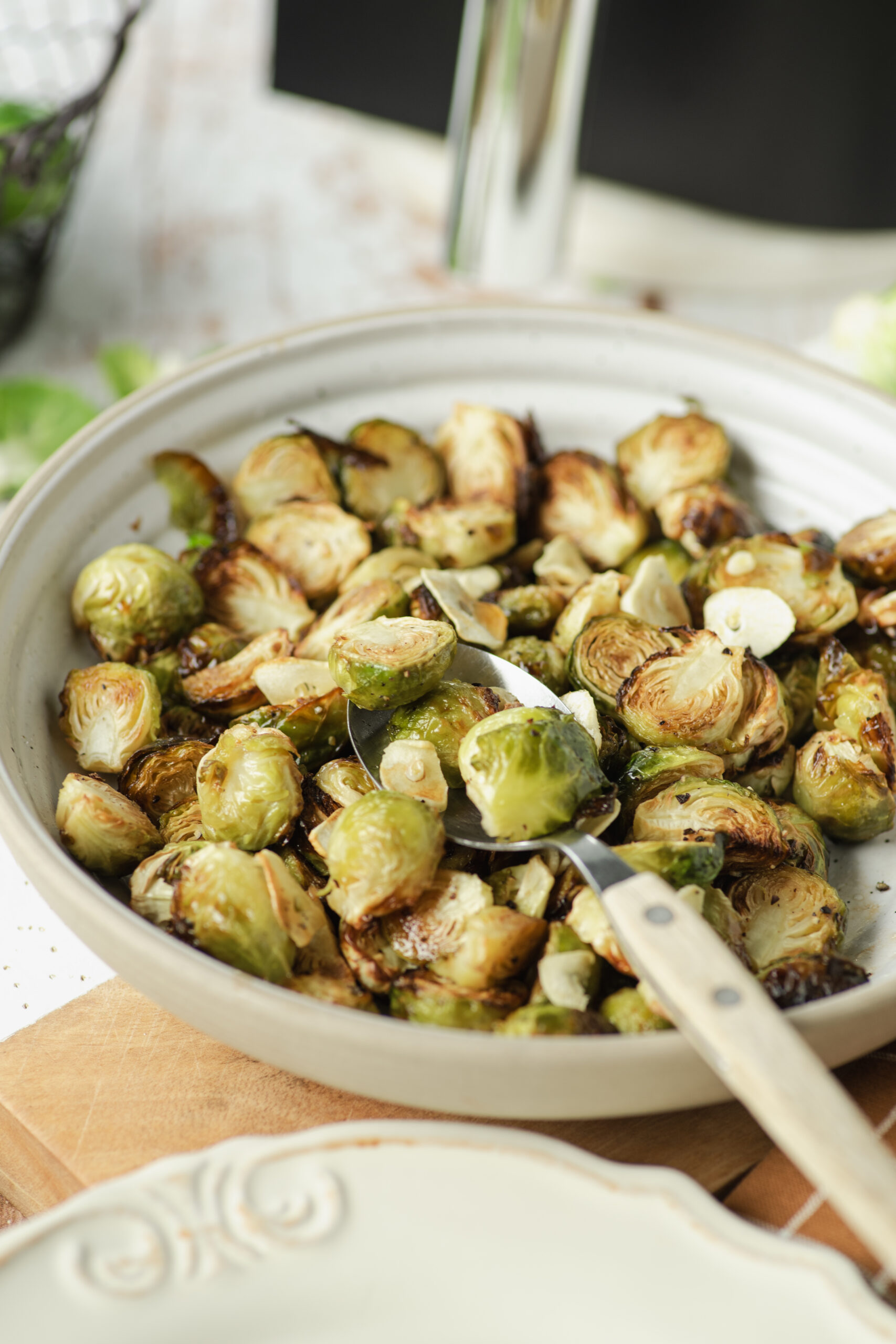 Air-Fryer Brussels Sprouts - pepperporch