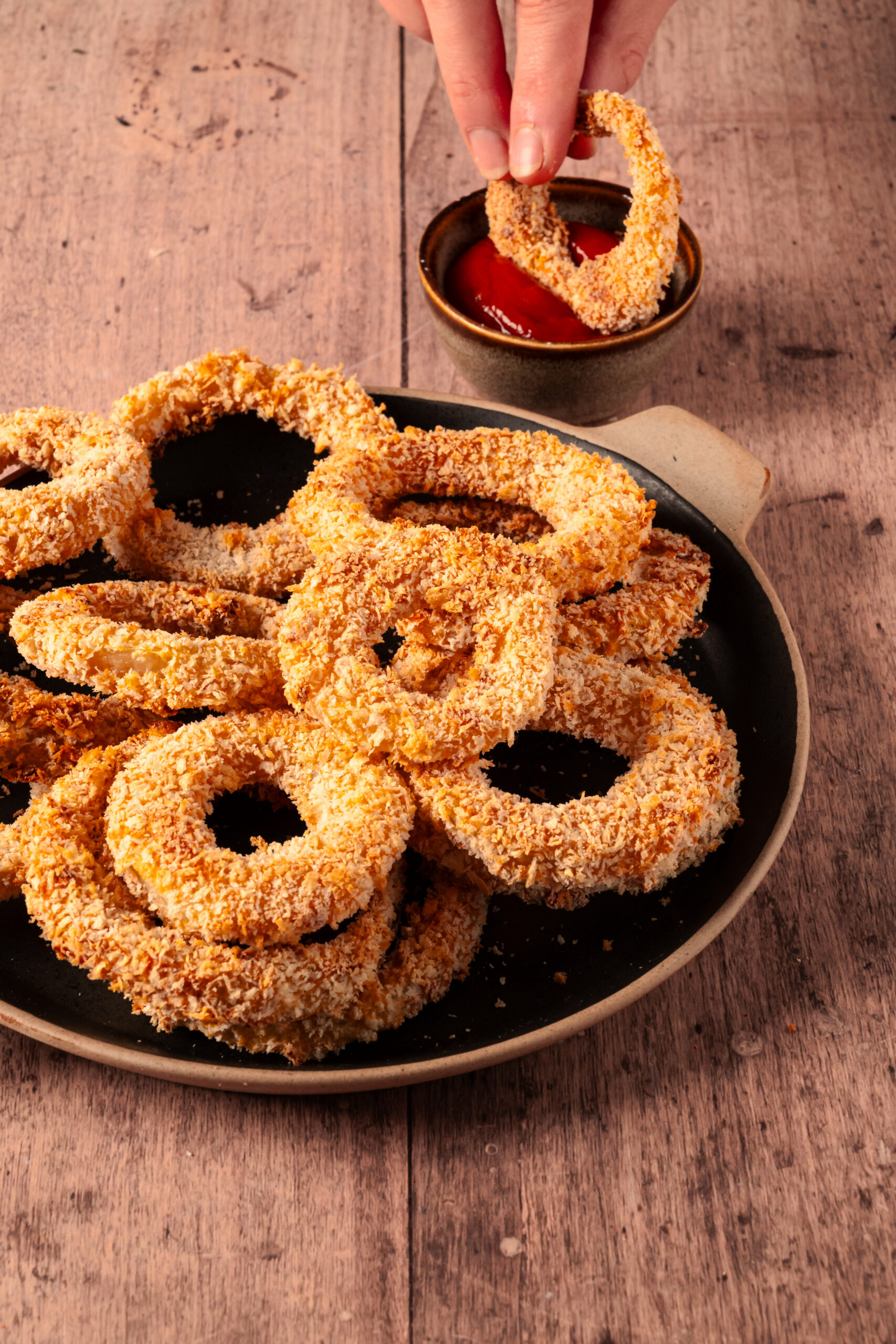 Baked Onion Rings - pepperporch