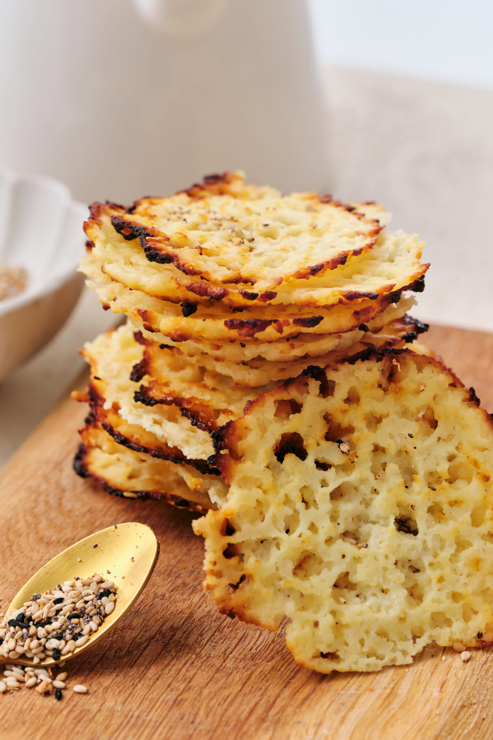 Cottage Cheese Chips - pepperporch