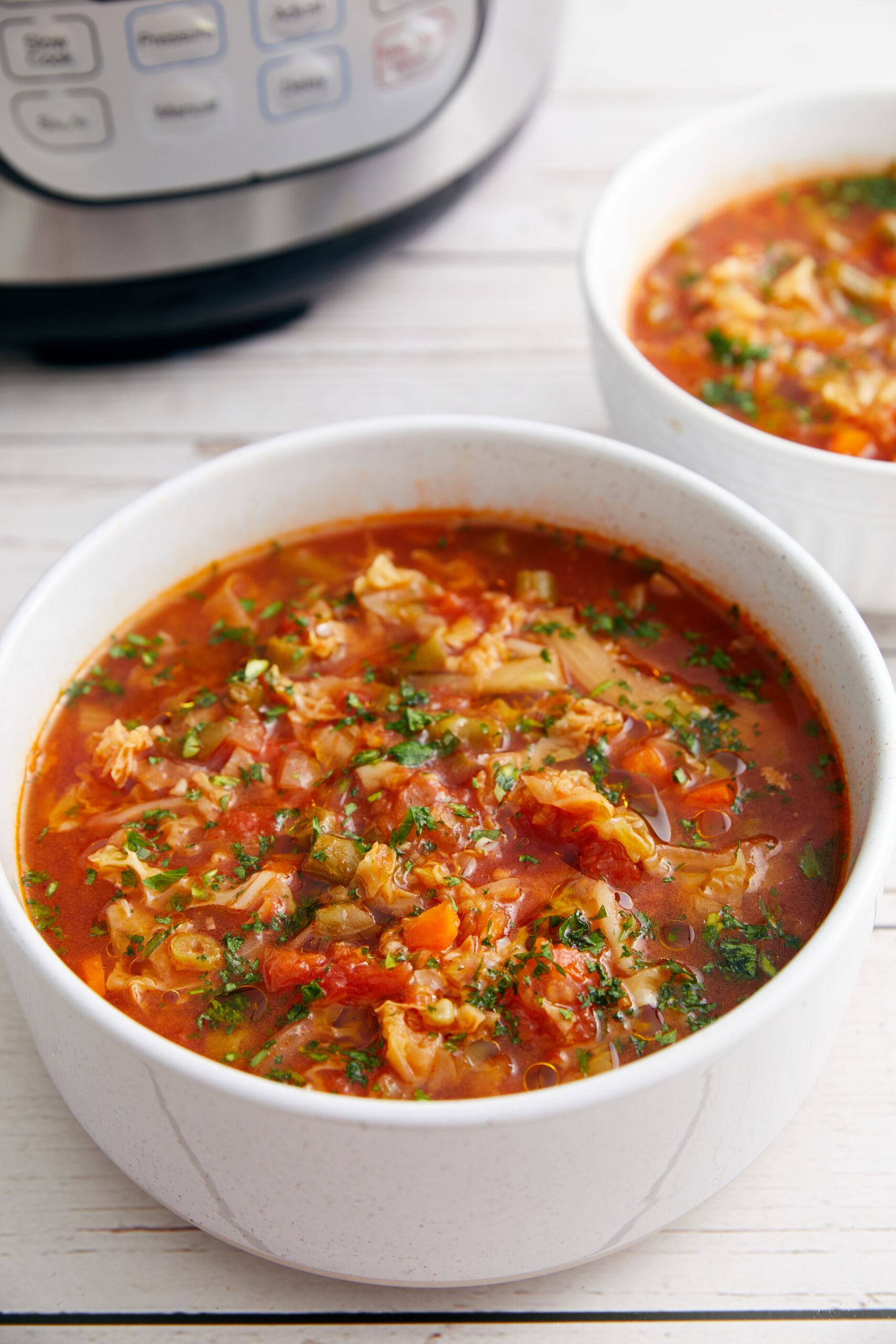 Instant Pot Cabbage Soup - pepperporch