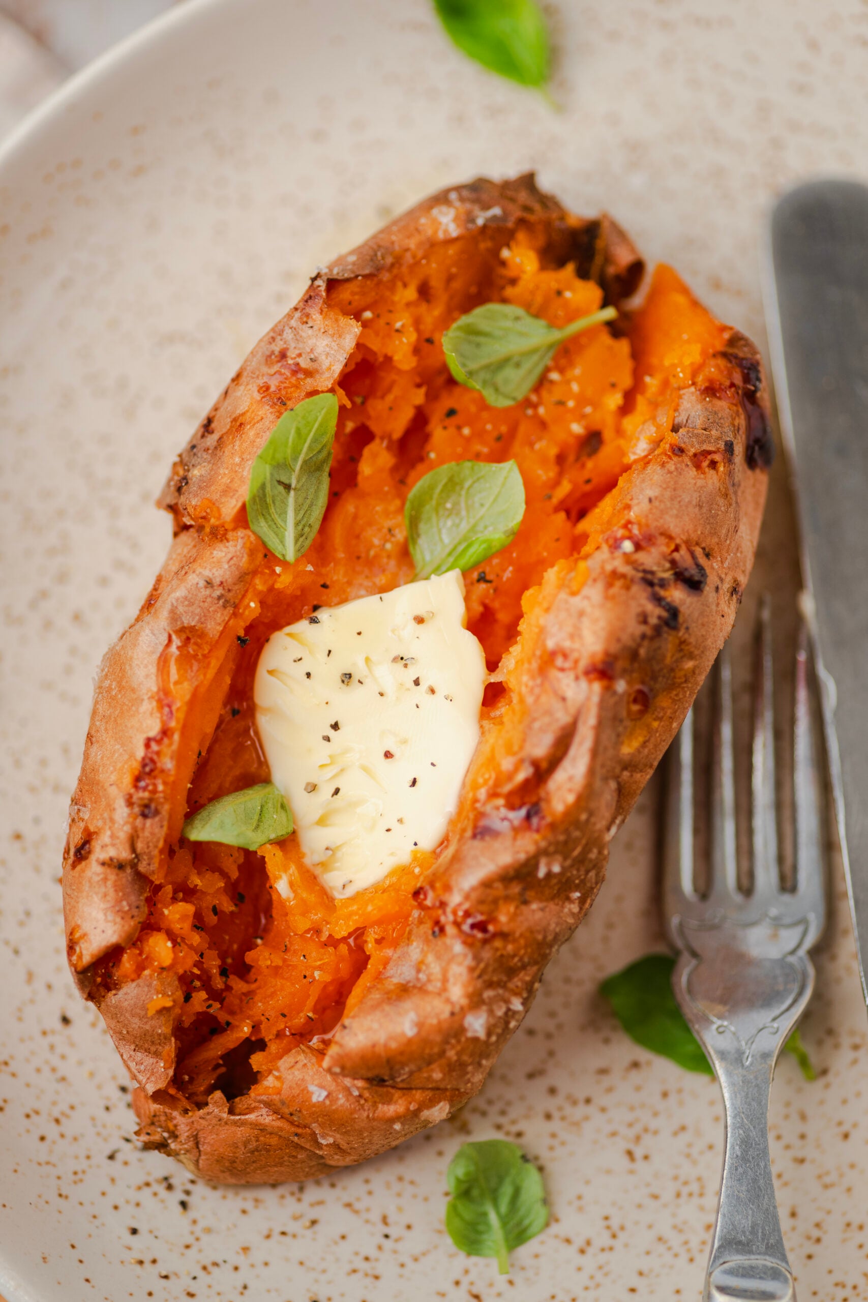 Air Fryer Baked Sweet Potato - pepperporch
