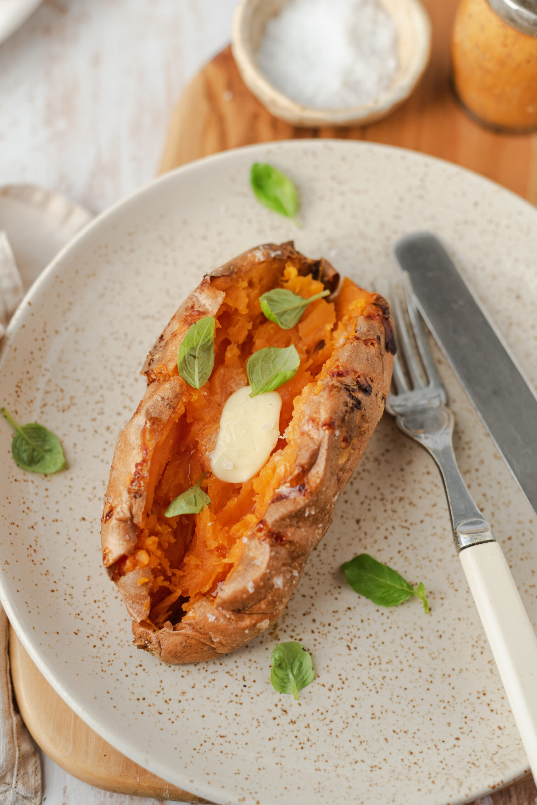 Air Fryer Baked Sweet Potato - pepperporch