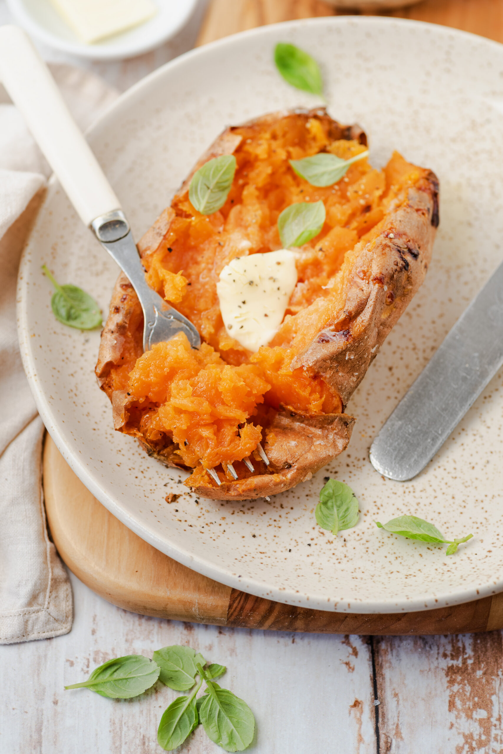 Air Fryer Baked Sweet Potato - pepperporch