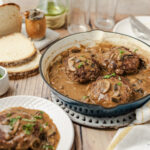 Salisbury Steak Recipe shot in a plate