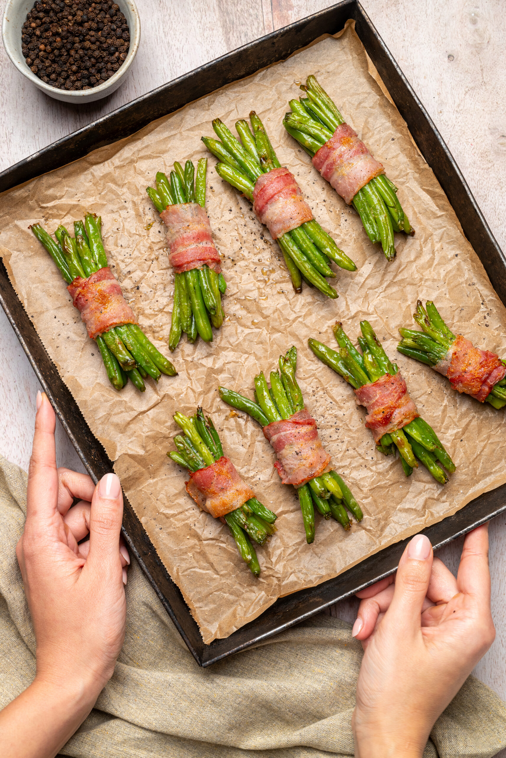 Bacon Wrapped Green Beans - pepperporch