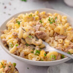 Tuna Macaroni Salad diagonal shot
