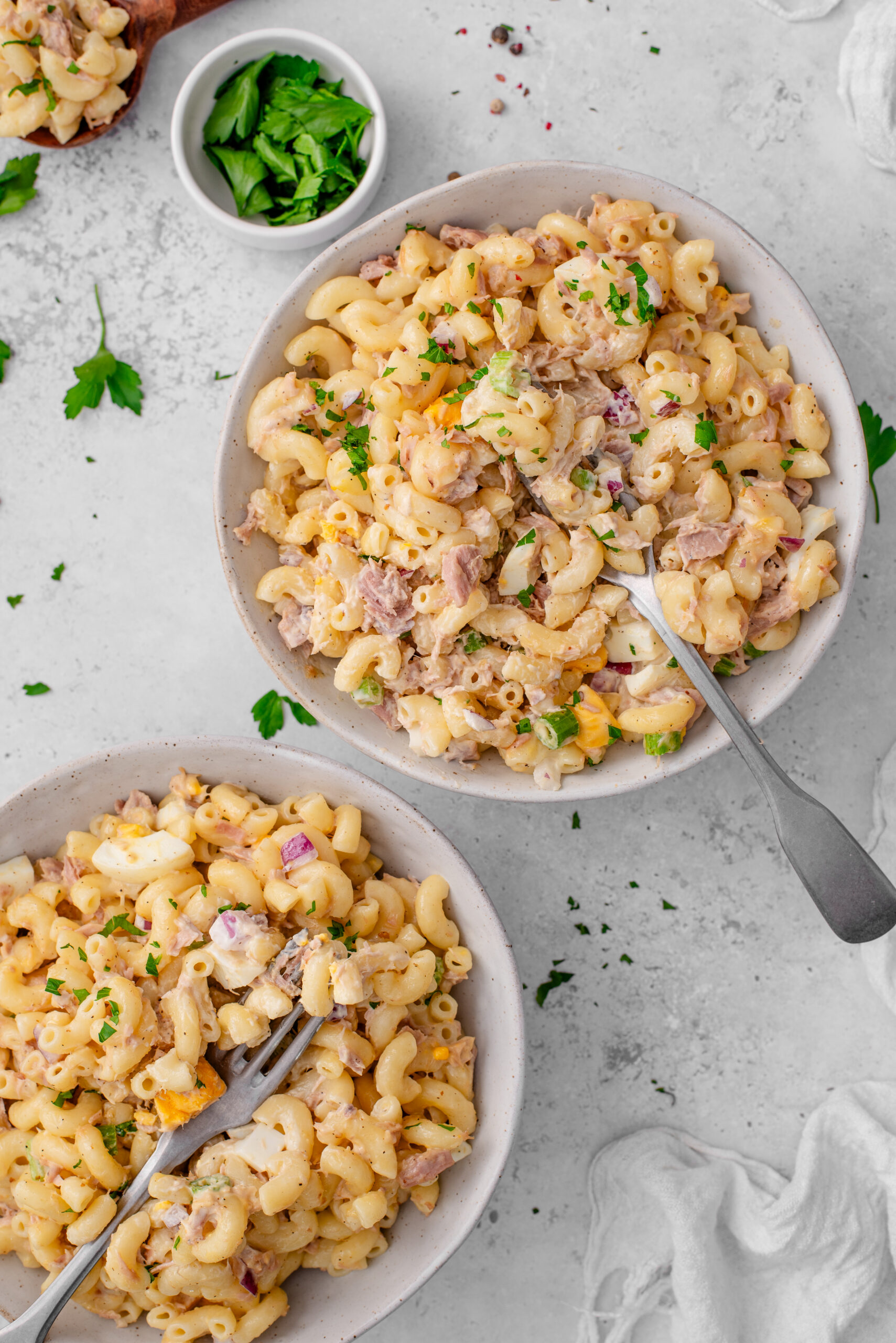 Tuna Macaroni Salad photo from above