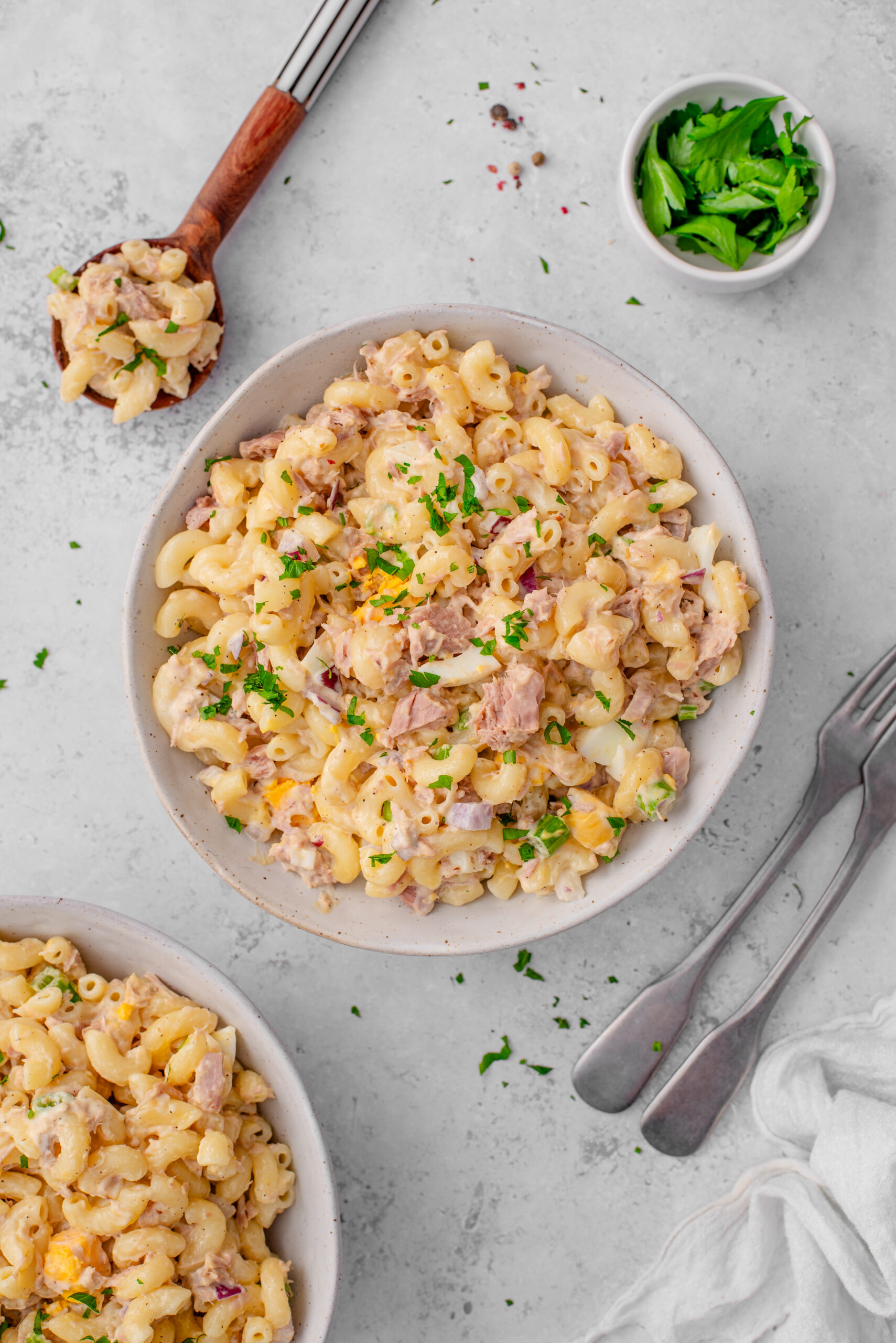 Tuna Macaroni Salad photo from above