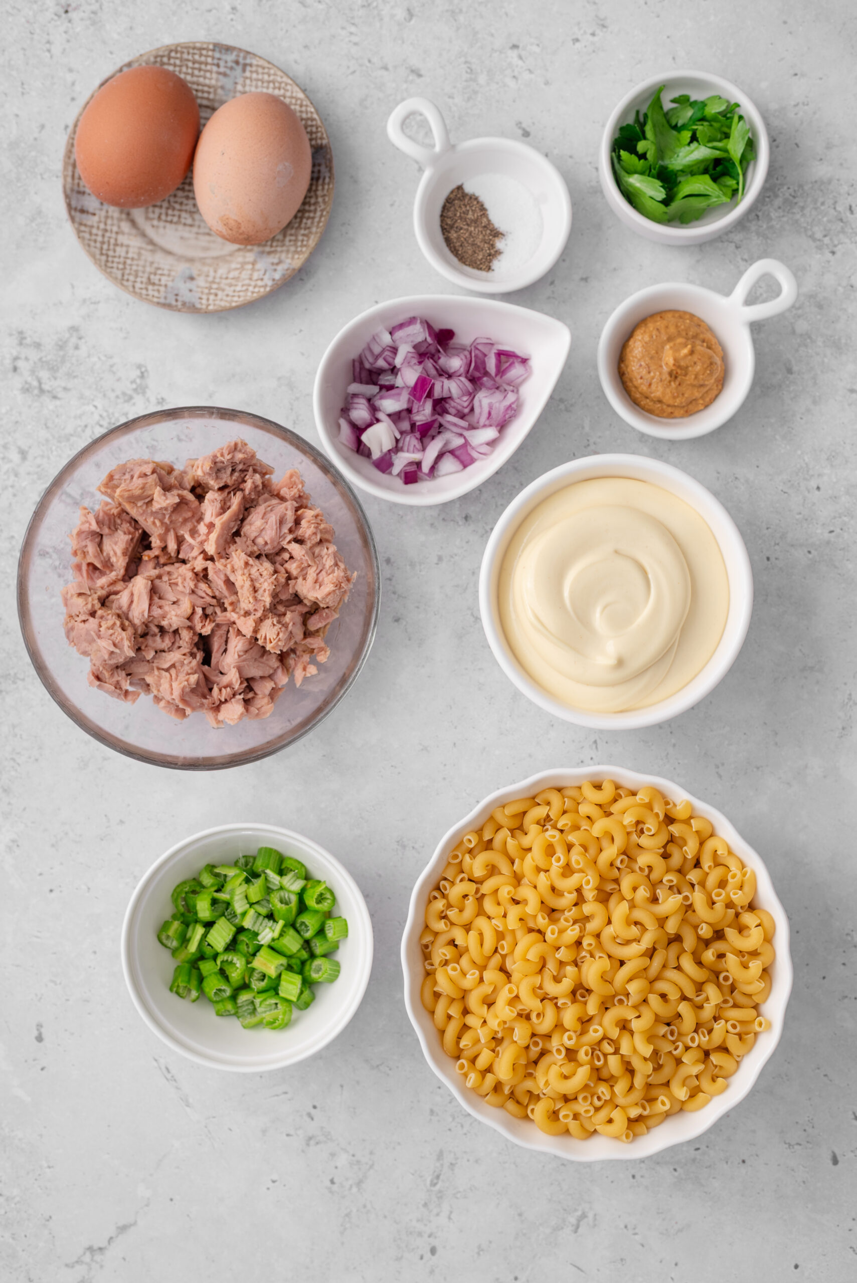 Tuna Macaroni Salad - ingredients