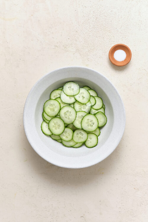 Viral TikTok Cucumber Salad - step 1